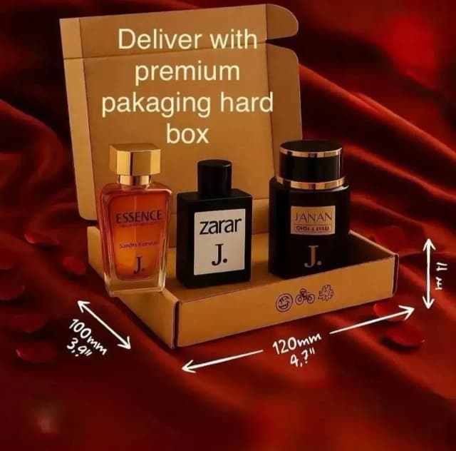 Unisex Perfume Set 3 Pieces J. By GB Premium Gift Pack